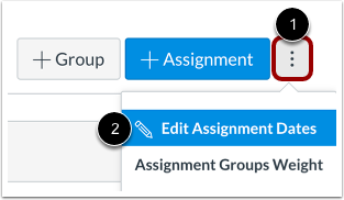 Open Assignment Date Editor