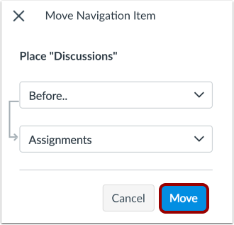 Move Navigation Item