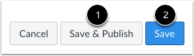 Save and Publish