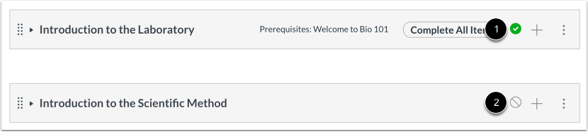 View Status of All Modules