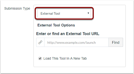 External tool selected