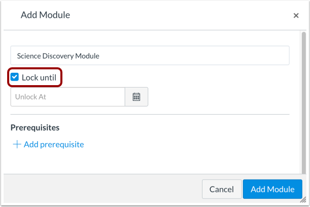 Lock Module Date