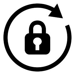 A black circle with a padlock in it, hd png download.