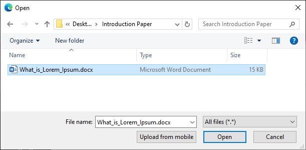 Windows Explorer window displays a selected file. The Open button highlighted.