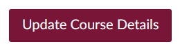 Update Course Details button.