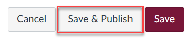 Save & Publish button is highlighted.